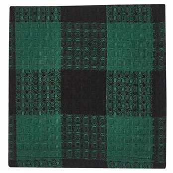 Wicklow Check Dishcloth - Forest