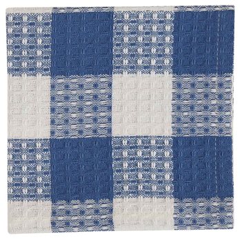 Wicklow Check Dishcloth - China Blue