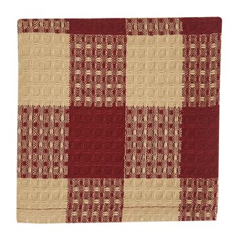 Wicklow Check Dishcloth - Garnet