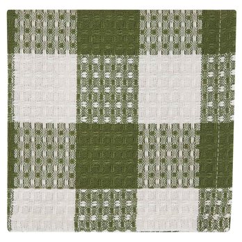 Wicklow Check Dishcloth - Sage