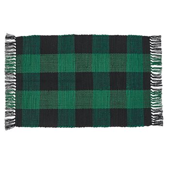 Wicklow Check Rag Rug 2X3 Forest