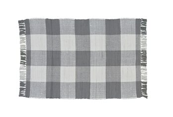 Wicklow Check Rag Rug 3X5 Dove