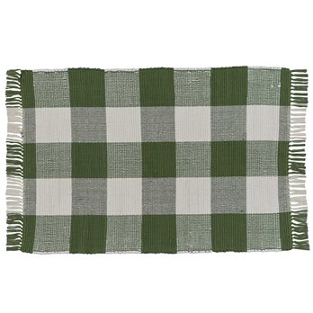 Wicklow Check Rag Rug 3X5 Sage