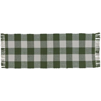 Wicklow Check Rag Rug Runner 2X6 Sage