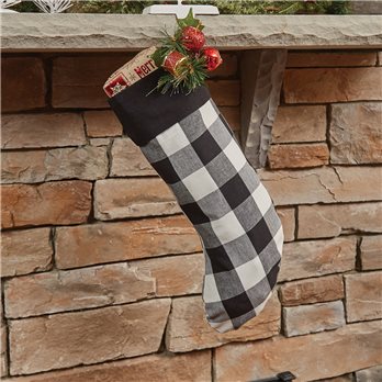 Wicklow Check Stocking Black/Cream