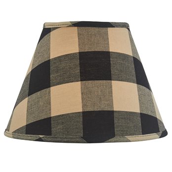 Wicklow Check Lampshade 10" - Black