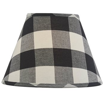 Wicklow Check Lampshade 10" - Black/Cream