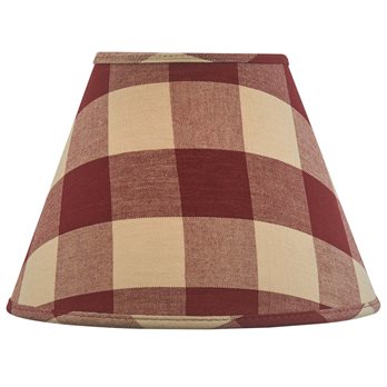 Wicklow Check Lampshade 10" - Garnet