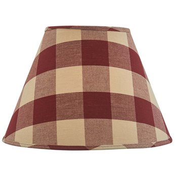 Wicklow Check Lampshade 12" - Garnet