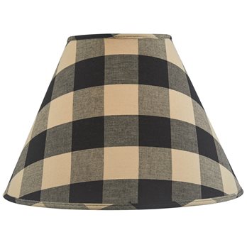 Wicklow Check Lampshade 14" - Black