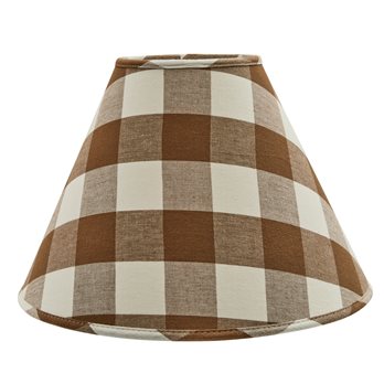 Wicklow Lamp Shade 14" - Brown And Cream