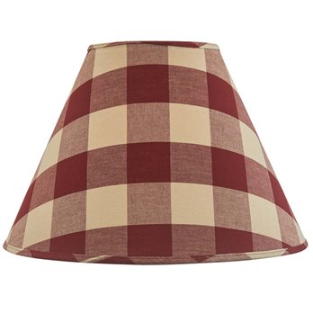 Wicklow Check Lampshade 14" - Garnet