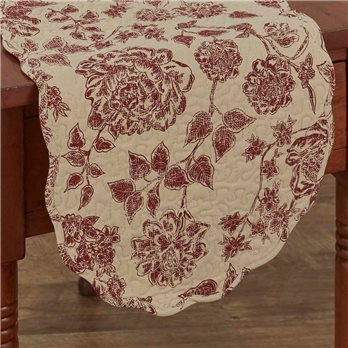 Rustic Floral Table Runner 13X36