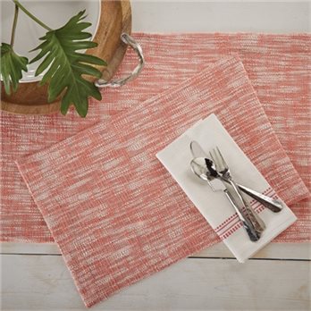 Milange Table Runner 15X72 Coral