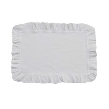 Ruffle Placemat - White