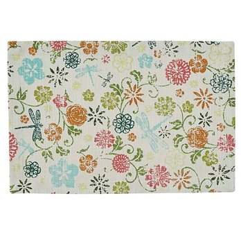 Dragonfly Floral Placemat