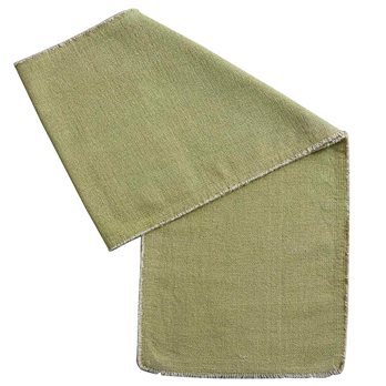 Frayed Edge Table Runner Pear 15X72