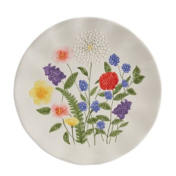 Garden Flower Salad Plate