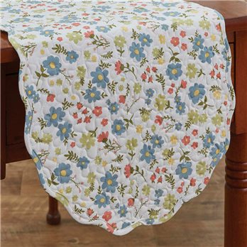 Bloom Print Quilted Table Runner 13X36