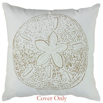 Sand Dollar Print Pillow 20 Cover