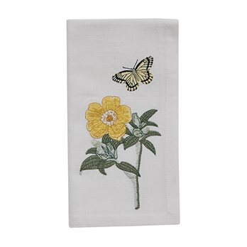 Citrus Curiosities Embroidered Napkin