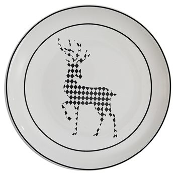 Harlequin Deer Salad Plate