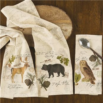 Wildlife Trail Prntd Dishtowel Deer