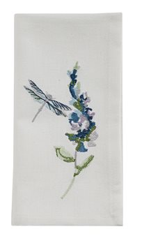 Garden Sketchbook Embroidered Napkin