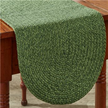 Spice Bin Braided Table Runner 15X36 - Basil