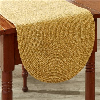 Spice Bin Braided Table Runner 15X36 - Cumin