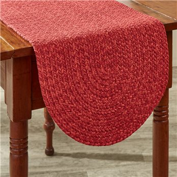 Spice Bin Braided Table Runner 15X36 - Paprika