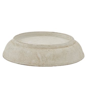 Cream Metal Bell Cloche Base Small