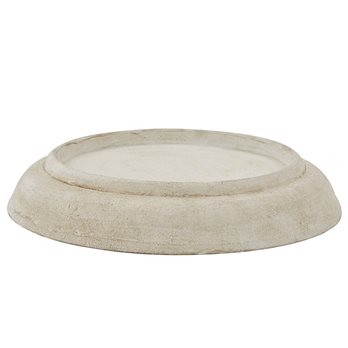 Cream Metal Bell Cloche Base Medium