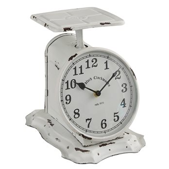 Scale Clock White