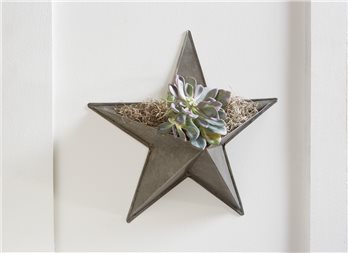 Star Wall Pocket Galvanized