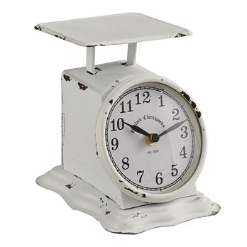 Liberty Postage Scale Clock White