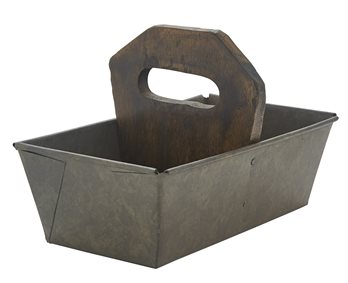 Utility Caddy With Wood Handle