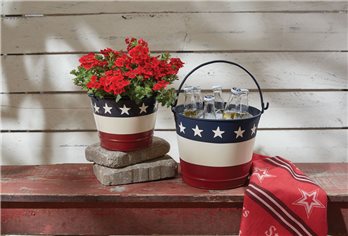 Stars And Stripes Buckets Set/