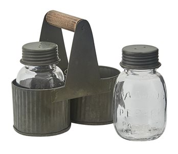 Norwood Caddy With Glass Salt & Pepper