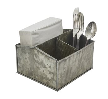 Dark Crimped Utensil Caddy