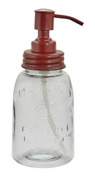 Mason Jar Dispenser Red