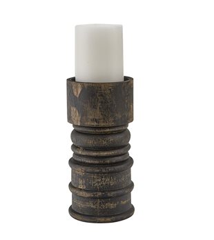 Rustic Candlestick Short Black