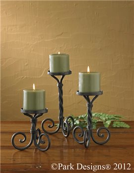 Scroll Pillar Holder S/3