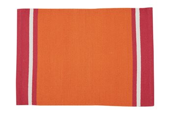 Cargo Stripe Placemat Tangerine