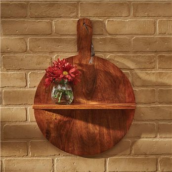 Wood Cutting Board Wall Shelf