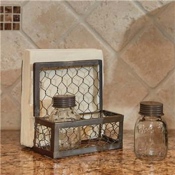 Chicken Wire Salt and Pepper/Napkin Holder