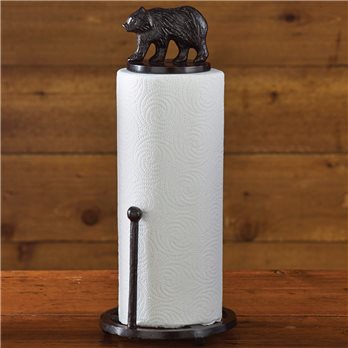 Cast Bear Paper Towel Holder