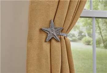 Star Curtain Tie Back Galvanized