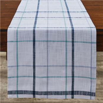 Caspian Plaid Table Runner