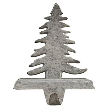 Fir Tree Stocking Hanger Galvanized